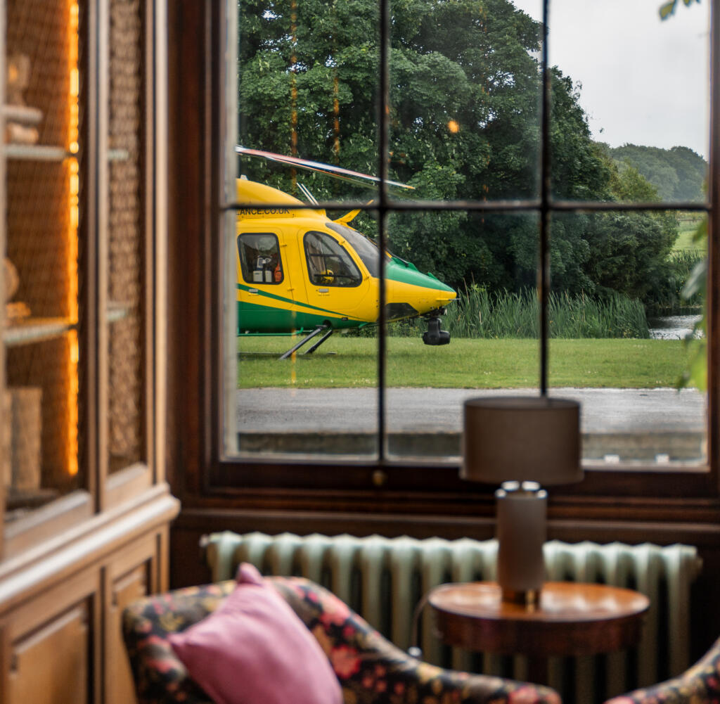 Hartham Park Library Ambulance Helicopter