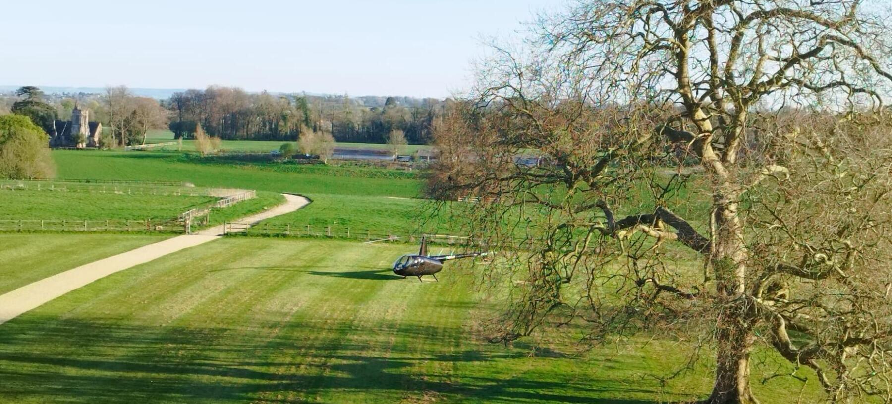 Hartham Park Helipad For Helicopter Landing